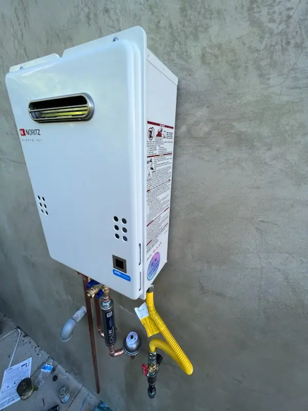 Tankless water heater installation for Hymesa Estates homes